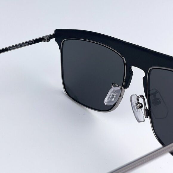 Loewe LW40006U 20A Sunglasses Metal Black Leather Grey Aviator Unisex - Picture 12 of 13